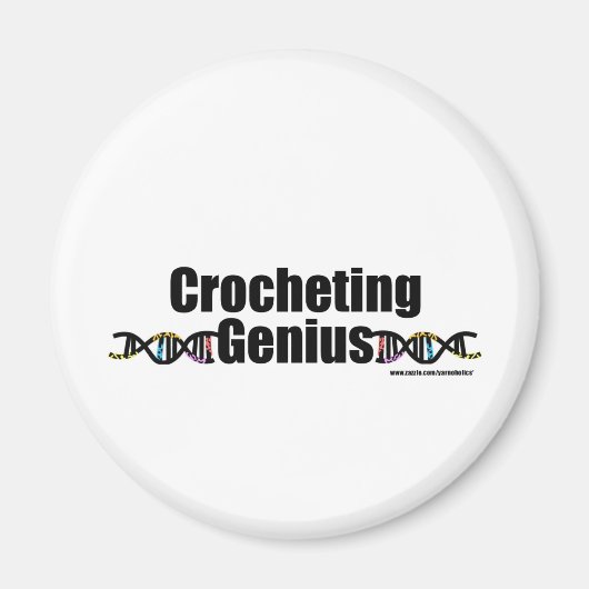 DNA-Crocheting Magnet (Vorne)