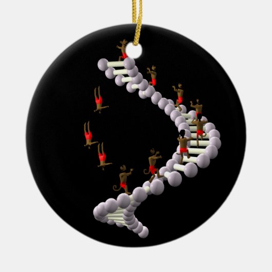 DNA: Darwins Evolution Keramik Ornament (Vorne)