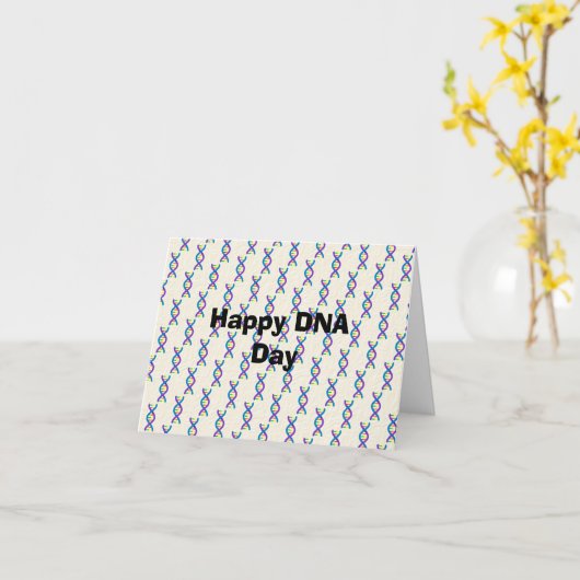 DNA Day Labrador Researcher Card Karte (Gelbe Blume)