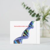 DNA - Deoxyribonukleinsäure Postkarte (Stehend Vorderseite)