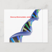 DNA - Deoxyribonukleinsäure Postkarte (Vorderseite)