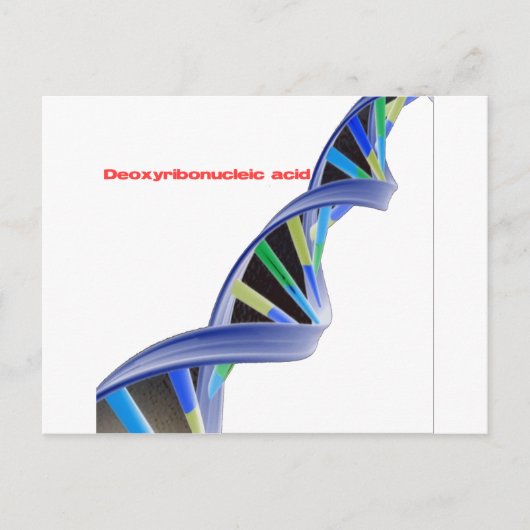 DNA - Deoxyribonukleinsäure Postkarte (Vorderseite)