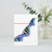 DNA - Deoxyribonukleinsäure Postkarte (Stehend Vorderseite)