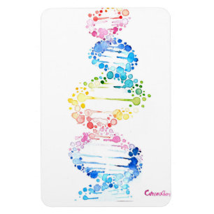 DNA, der Spyral des Lebens Jigsaw Puzzle Magnet