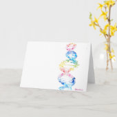 DNA, der Spyral des Lebens Karte (Gelbe Blume)