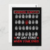 DNA-Detektor für kriminaltechnische Wissenschaften Postkarte (Vorne/Hinten)