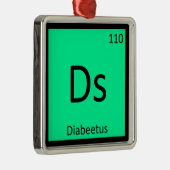 DNA - Diabeetus Meme Chemistry Periodic Table Ornament Aus Metall (Rechts)