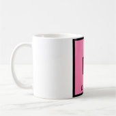 DNA - Diplodocus Dinosaur Chemie Periodische Tabel Kaffeetasse (Links)