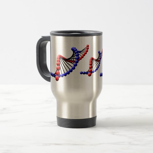 DNA - Doppeltes Schneckenwiederverwendbare Reisebecher (Vorderseite Links)