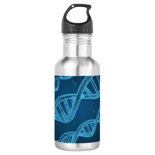 DNA Double Helix Edelstahlflasche (Vorderseite)