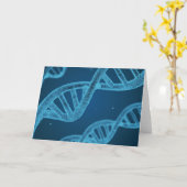 DNA Double Helix Karte (Gelbe Blume)