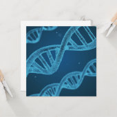 DNA Double Helix Karte (Vorderseite/Rückseite Beispiel)