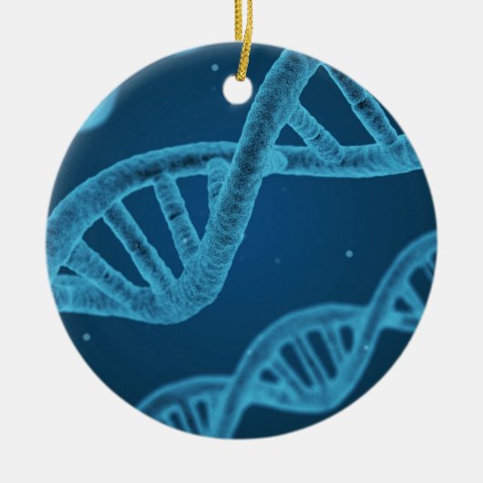 DNA Double Helix Keramik Ornament (Vorne)