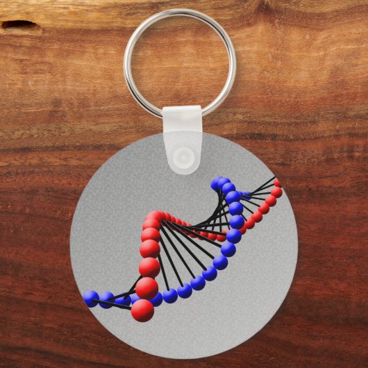 DNA - Double Helix Keychain Schlüsselanhänger (Vorderseite)