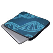 DNA Double Helix Laptopschutzhülle (Vorne Knopf)