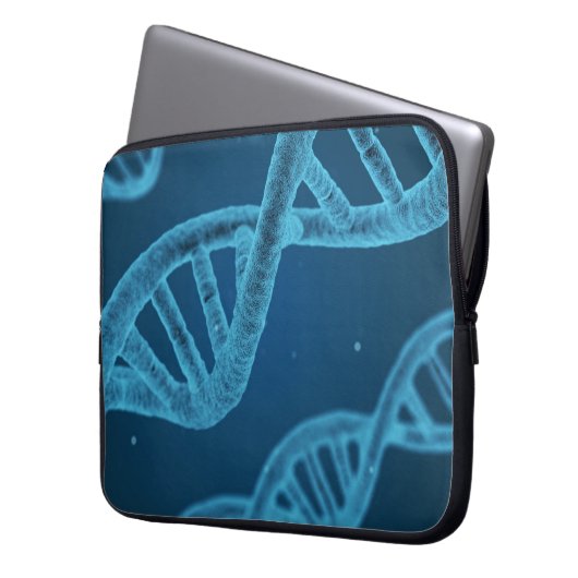 DNA Double Helix Laptopschutzhülle (Vorderseite Links)