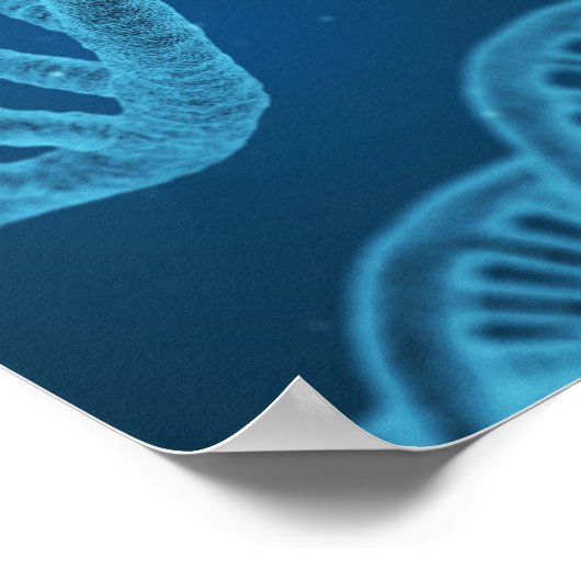 DNA Double Helix Poster (Ecke)