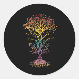 Dna Earth Day Biology Teacher Shirt Männer Frauen Runder Aufkleber