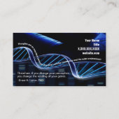 DNA-Empowerment von Visitenkarten Visitenkarte (Rückseite)