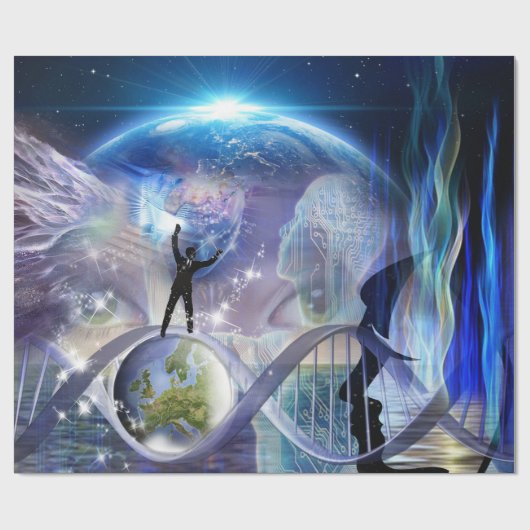 DNA-Erwachung Geschenkpapier (Flach)