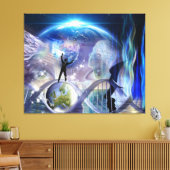 DNA-Erwachung Leinwanddruck (Insitu (Wohnzimmer))