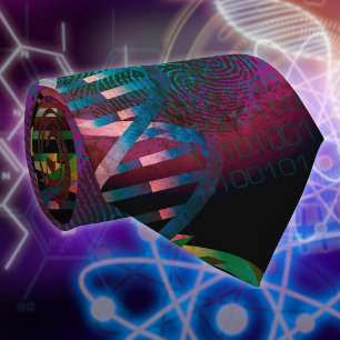 DNA-Fingerabdruck Cool Modernes Wissenschaftsmuste Krawatte