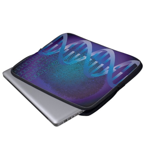 DNA-Fingerabdruckwissenschaft Laptopschutzhülle (Vorne Knopf)