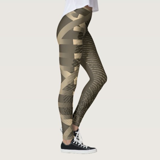 DNA Fingerprint ID Vintag Medizin Leggings (Rechts)
