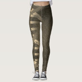 DNA Fingerprint ID Vintag Medizin Leggings (Vorderseite)