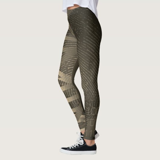 DNA Fingerprint ID Vintag Medizin Leggings (Links)