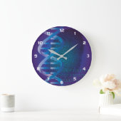 DNA Fingerprint Medizin Große Wanduhr (Zuhause)