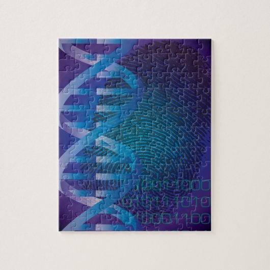 DNA Fingerprint Medizin Puzzle (Vertikal)