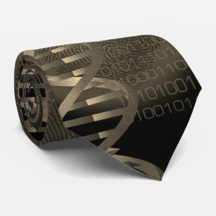 DNA Fingerprint Vintage Wissenschaft Krawatte