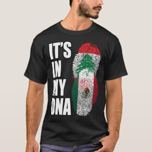 DNA-Flag des libanesischen und mexikanischen Mix H T-Shirt