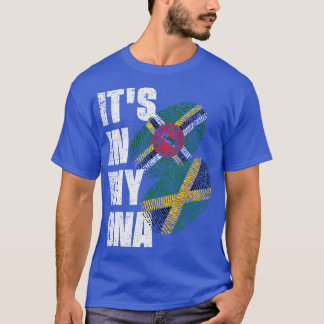 DNA-Flag Dominica und Jamaika T-Shirt