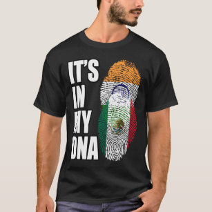 DNA-Flag für indisches und mexikanisches Mix T-Shirt