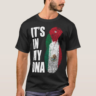 DNA-Flag für jordanische und mexikanische Mischung T-Shirt