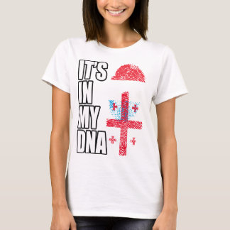 DNA-Flag für luxemburgische und georgische Mischun T-Shirt
