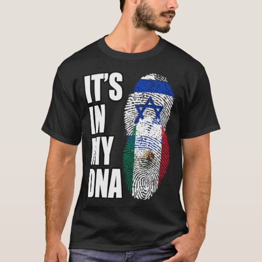 DNA-Flag Israel und Mexiko T-Shirt (Vorderseite)