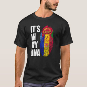 DNA-Flaggenstaat Andorran und Eritreer T-Shirt
