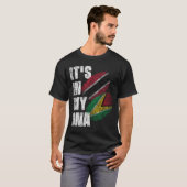 DNA-Flaggenstaat Trinidadian und Guyanas T-Shirt (Vorne ganz)