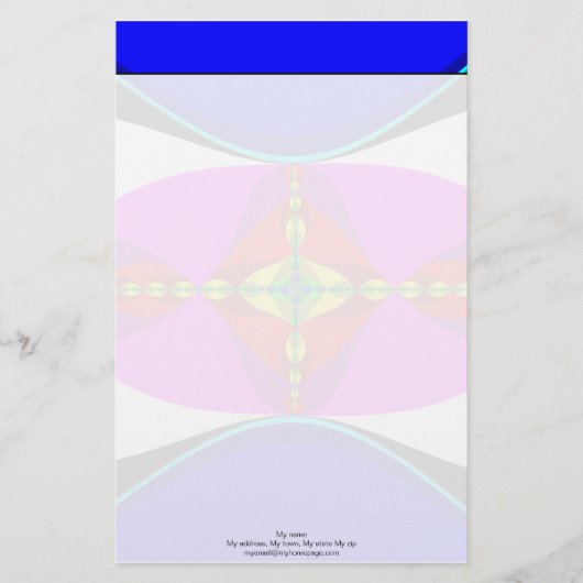 DNA - Fraktal Art Briefpapier (Vorderseite)