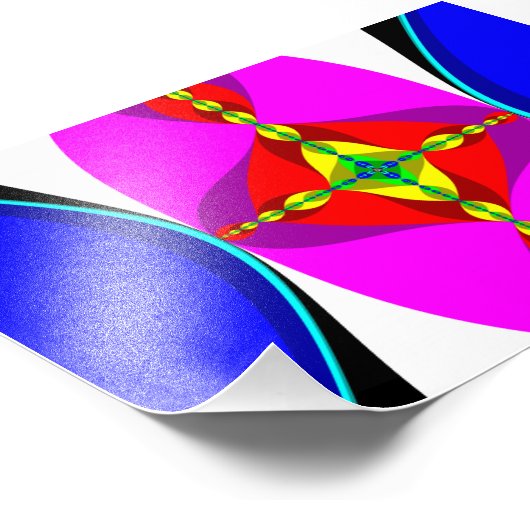 DNA - Fraktal Art Fotodruck (Ecke)