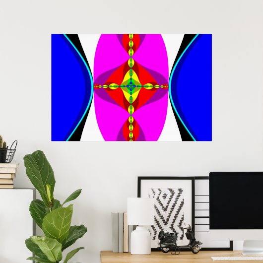 DNA - Fraktal Art Poster (Heimbüro)