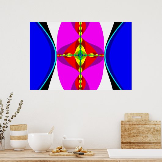 DNA - Fraktal Art Poster (Küche)