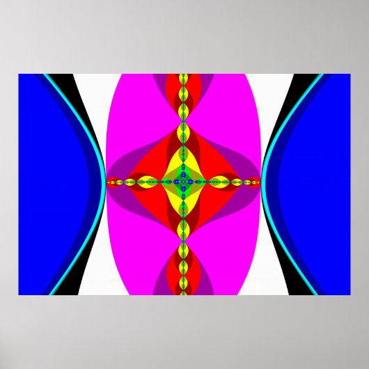 DNA - Fraktal Art Poster (Vorne)