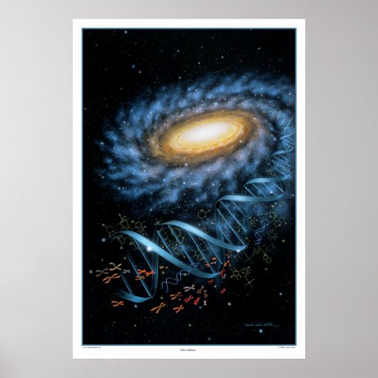DNA Galaxy Print Poster (Vorne)