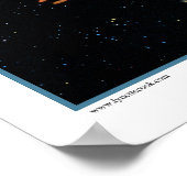 DNA Galaxy Print Poster (Ecke)