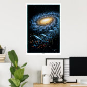 DNA Galaxy Print Poster (Heimbüro)