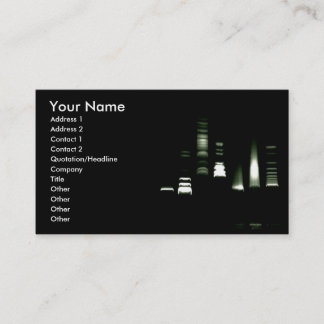 DNA Gel Electrophoresis Business Card (invertiert) Visitenkarte